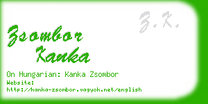 zsombor kanka business card